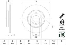 Bosch Disc frana BOSCH 0 986 479 H70 (0 986 479 H70) - fixbox