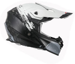 Faseed 617 Black/Grey/White Matt Cască Moto Motocross 28605787 (28605787)