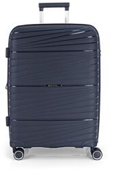 Gabol KIBA sötétkék négykerekű bővithető közepes bőrönd GA-1220M