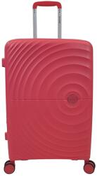 Touareg pink, négykerekű kör bordás, bővíthető közepes bőrönd-TG8002-pink M
