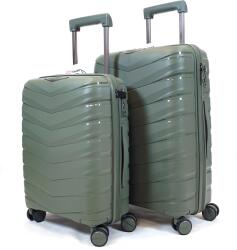 Touareg 2024 négykerekű khaki polipropilén S, M bőrönd szett-TG056-2db - borond-aruhaz