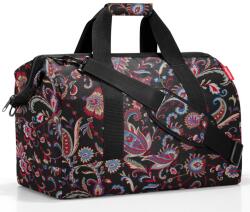 Reisenthel ALLROUNDER L fekete, virág motívumos nagy utazótáska MT7064