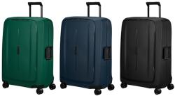 Samsonite ESSENS négykerekű, sötét tónusú csatos nagy bőrönd 75 cm 146912