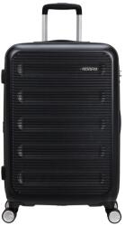 Samsonite ASTROBEAM négykerekű bővíthető közepes bőrönd-Fekete M - borond-aruhaz