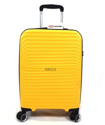 Touareg 2024 S bordás, négykerekű kis kabin bőrönd-TG2311-Sárga-fekete S - borond-aruhaz