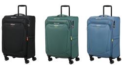 Samsonite SUMMERRIDE újrahasznosított négykerekű bővíthető közepes bőrönd 153863-új