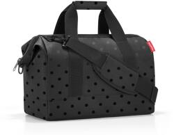 Reisenthel ALLROUNDER M fekete, fényes pettyes közepes utazótáska MS7075