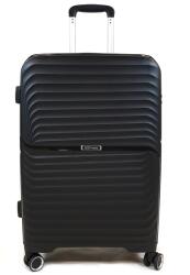 Touareg 2024 S bordás, négykerekű nagy bőrönd-TG2311-Fekete L - borond-aruhaz