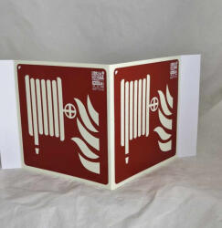  Tűzcsap panoráma jel 21x21 cm