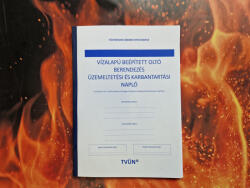  Vízalapú beépített tűzoltó berendezés üzemeltetési és karbantartási napló (sprinkler oltórendszer)