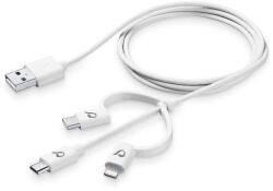 Cellularline Кабел данни 3 в 1 microUSB, Apple и Type-C 5167