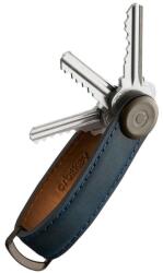 Orbitkey Bőr kulcstartó Orbitkey 2.0 Crazy Horse - Marine Blue (CHLO-2-MBMBGM)