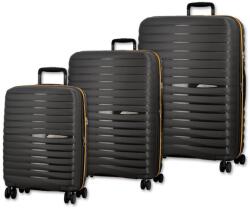 Jump Xwave Törhetetlen Bőrönd Szett Dark Grey (xwave dark grey szett)