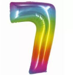  Szivárvány színű, számos fólia lufi, 76 cm - 7 (210762)