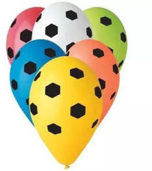  Focilabda mintás színes lufi - 5 darabos (139010)