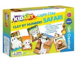 Kid Art Kid Art: Gyurmázz számok szerint! Modellező gyurma készlet - Szafari (199176)