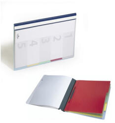 DURABLE Gyorsfűző PVC Durable Divisoflex A/4 regiszteres kék (255706) - kreativjatek