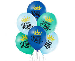  Király Little King léggömb, lufi 6 db-os 12 inch (30cm) (MLG003741) - kreativjatek