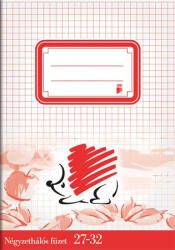 ICO Füzet, tűzött, A5, kockás, 32 lap, ICO "Süni", "27-32