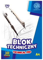Astra Rajztömb műszaki ASTRA PAP A/4 170 gr 10 íves (01_04128)