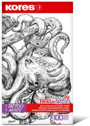 KORES Indigó tetováláshoz, 21, 5 x 26, 8 cm, KORES "Tattoo", 100 lap (76236) - kreativjatek