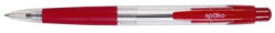 Spoko Golyóstoll SPOKO 0112 átlátszó piros tolltest, piros írásszín (07.0295104)