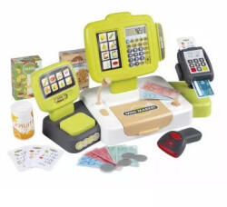 Smoby Smoby: Elektronikus pénztárgép szett, 30 db-os - zöld (202740)