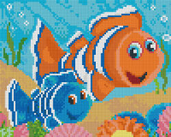 Pixelhobby 804386 Halacskák (25, 4x20, 3cm) 4 alaplapos szett (804386)