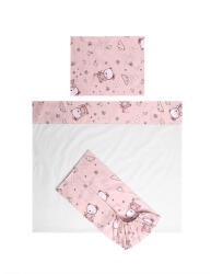 Lorelli Tiny Dream Trio ágynemű garnitúra 60x120 - Pink Ballerina Bear - kreativjatek