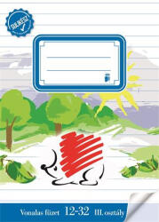 ICO Füzet, tűzött, A5, vonalas, 32 lap, 3. osztály, ICO "Süni Sulikész", "12-32