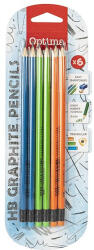 Optima Grafitceruza OPTIMA HB háromszögletű radíros 6 darabos (100147) - kreativjatek