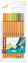 STABILO Tűfilc STABILO Point 88 10db-os készlet világos színek (8810-22)