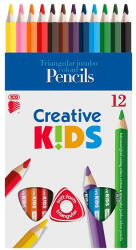 ICO Színes ceruza ICO Creative Kids háromszögletű vastag festett 12 db/készlet
