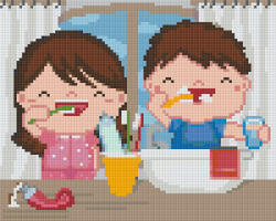 Pixelhobby 804394 Fogmosás (25, 4x20, 3cm) 4 alaplapos szett (804394)