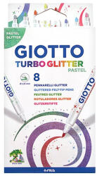 GIOTTO Filctoll GIOTTO Turbo Glitter csillámos pasztel 8db-os készlet (426300) - kreativjatek