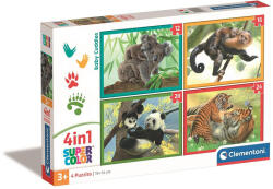 Clementoni Állatos Baby Cuddles 4 az 1-ben puzzle Clementoni (CL21532)