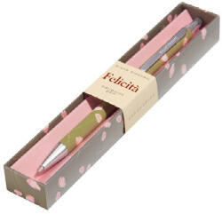 Bruno Visconti Golyóstoll Bruno Visconti 0, 7mm kék, fém test, Felicita - zöld, virággal (20-0263/13) - kreativjatek