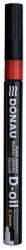 DONAU Lakkmarker, 2, 2 mm, S, DONAU "D-oil", piros (7368001PL-04)