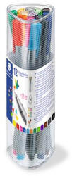 STAEDTLER Tűfilc készlet, 0, 3 mm, STAEDTLER "Triplus 334", 12 különböző szín (COTS334PR12)