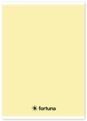 Fortuna Füzet vonalas FORTUNA Monocolor A/5 32 lapos pasztell sárga - kreativjatek