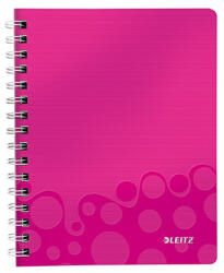 Leitz Spirálfüzet Leitz A/5 Wow vonalas rózsaszín