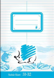 ICO Füzet, tűzött, A5, szótár, 32 lap, ICO "Süni", "31-32