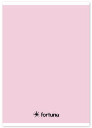 Fortuna Füzet vonalas FORTUNA Monocolor A/5 32 lapos pasztell rózsaszín - kreativjatek