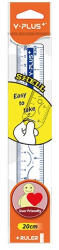 Y-Plus Vonalzó Y-Plus+ 20 cm átlátszó (DRX1301200000)