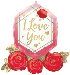 Szerelem I Love You Rose fólia lufi 76 cm (DPA4325575)