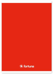 Fortuna Füzet vonalas FORTUNA Monocolor A/5 32 lapos 21-32 4-8. osztályos piros