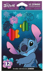 COOLPACK Színes ceruza COOLPACK Lilo és Stitch jumbo háromszögletű 12 darabos kék dobozos (R54816PTR) - kreativjatek