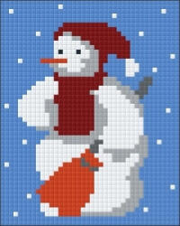 Pixelhobby Hóember seprűvel (10, 1x12, 7cm) (801105)