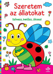 Könyvkiadó Szeretem az állatokat - Színezz, betűzz, játssz!