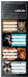 Nebulo Füzetcímke NEBULO 12 darabos Vadállatok (15.19186)